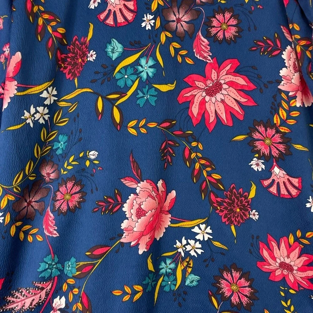 Ann Taylor LOFT Women’s Dress Size Small Wildflower Satin Shift Dress Colorful - Picture 10 of 12